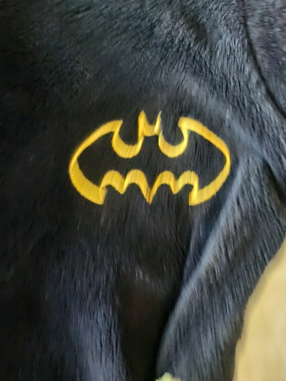 Batman Black Hooded Kids Robe with Yellow Belt